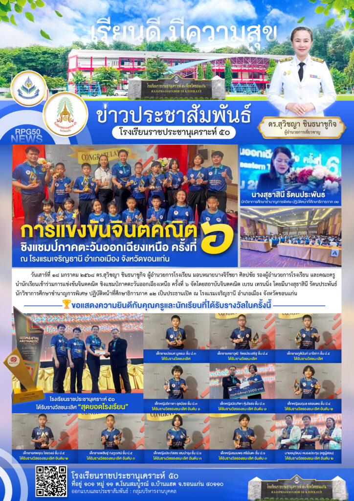 การแข่งขันจินตคณิต ชิงแชมป์ภาคตะวันออกเฉียงเหนือ ครั้งที่ 6